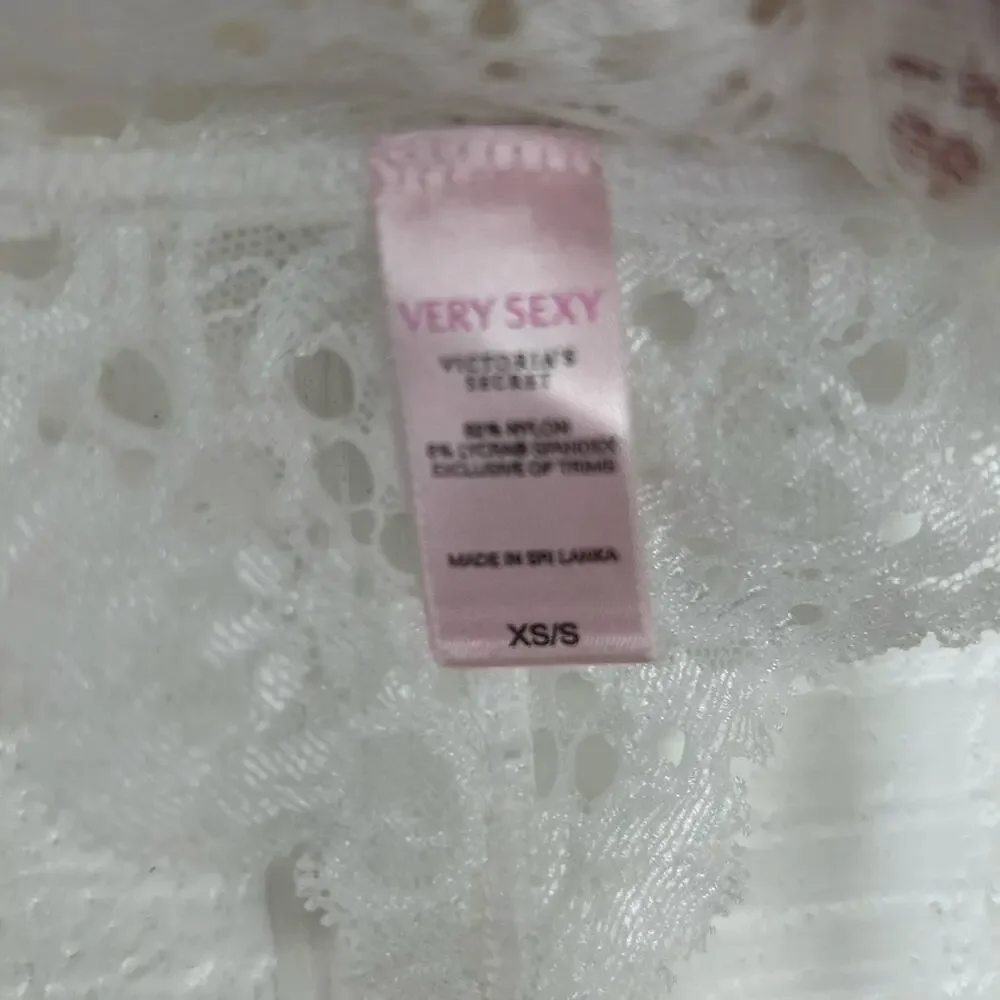 Victorias Secret White Lace Garter Belt Bridal Lingerie Adjustable Sexy XS Small